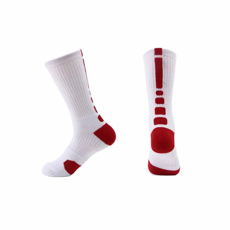 men‘s Fitness Running Bike Cycling Hiking White Black Sport Socks Outdoor Basketball Football Soccer Compression Sock Calcetines