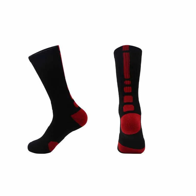 men‘s Fitness Running Bike Cycling Hiking White Black Sport Socks Outdoor Basketball Football Soccer Compression Sock Calcetines