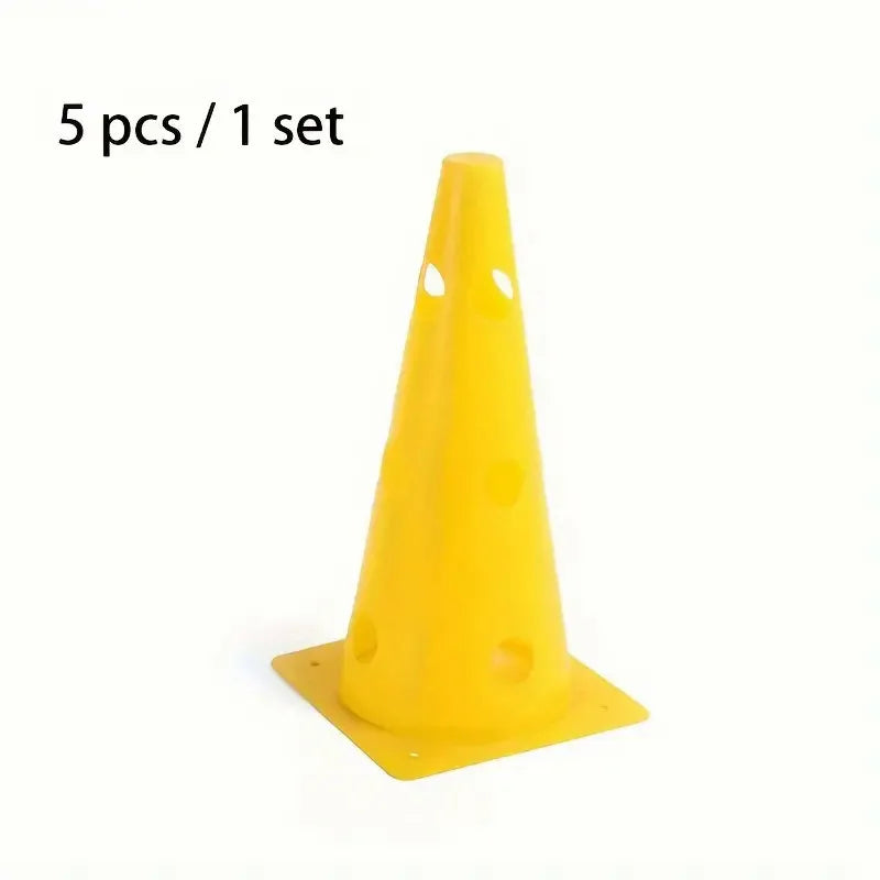 5pcs 32CM Perforated Sign Barrels Obstacles Road Cones Barricades Soccer Basketball Training Equipment