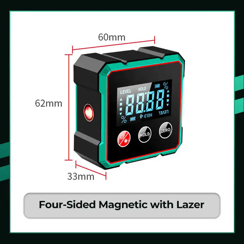 π’π§ HOT SALE 49% OFF π₯4-Side Magnetic Digital Angle Gauge with Laser