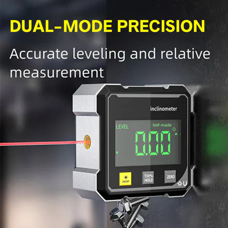 📢🔧 HOT SALE 49% OFF 🔥4-Side Magnetic Digital Angle Gauge with Laser