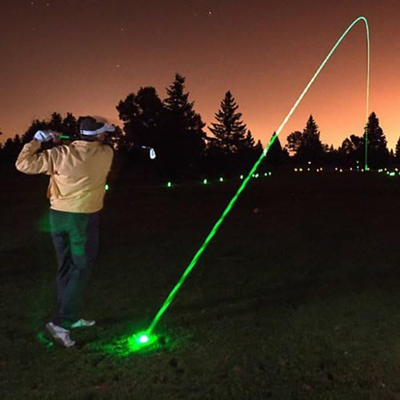 Light up LED Golf Balls (6 Ball Pack) - Professional Glowing Golf Balls with Internal LED Lights (Green)