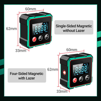 📢🔧 HOT SALE 49% OFF 🔥4-Side Magnetic Digital Angle Gauge with Laser