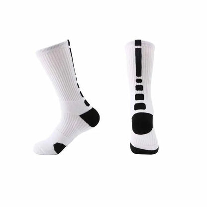 men‘s Fitness Running Bike Cycling Hiking White Black Sport Socks Outdoor Basketball Football Soccer Compression Sock Calcetines
