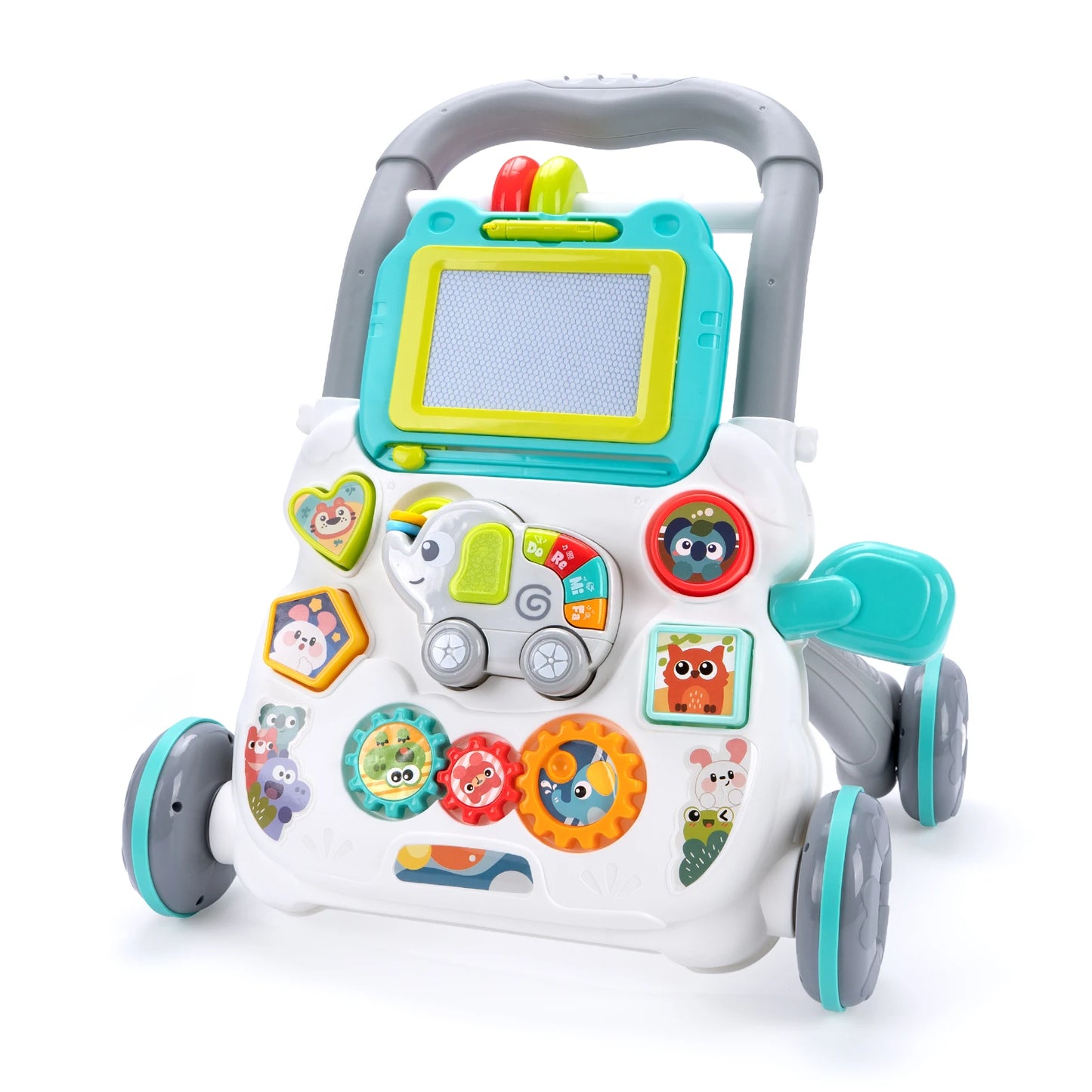 Baby Push Walker – Musical Toddler Learning Walker with Drawing Board